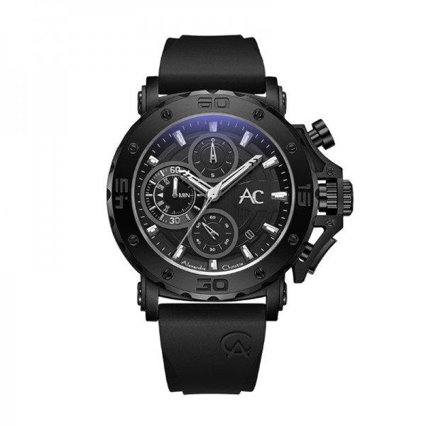 Alexandre Christie AC 9205 Full Black Rubber MCRIPBA